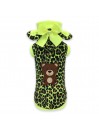 TEDDY LEOPARD HOODIE FLUO YELLOW