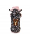 TEDDY LEOPARD HOODIE ROSE