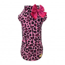 LEOPARD TSHIRT FUXIA