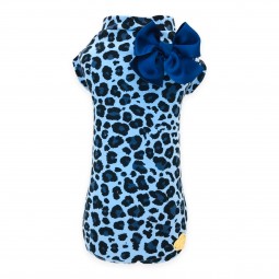 LEOPARD TSHIRT BLUE