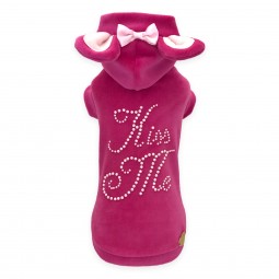 KISS ME HOODIE FUXIA COTTON...