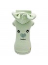 TEDDY FACE HOODIE PISTACHIO COTTON VELOUR