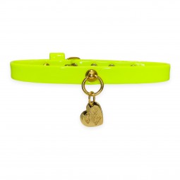 PLAIN COLLAR FLUO YELLOW...