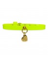 PLAIN COLLAR FLUO YELLOW ECOPAINT/GOLD
