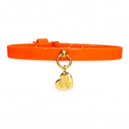 PLAIN COLLAR FLUO ORANGE...