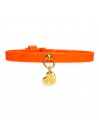 PLAIN COLLAR FLUO ORANGE ECOPAINT/GOLD