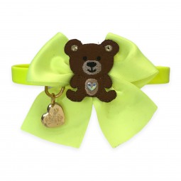 TEDDY BOW COLLAR FLUO...