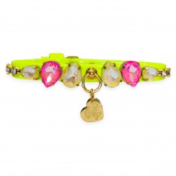 DIAMOND DROPS COLLAR FLUO...