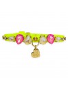 DIAMOND DROPS COLLAR FLUO YELLOW ECOPAINT/GOLD