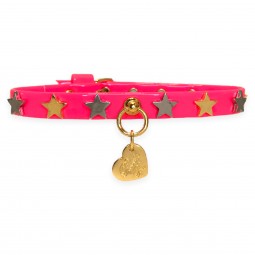 STARS COLLAR FLUO FUXIA...