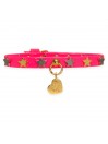 STARS COLLAR FLUO FUXIA ECOPAINT/GOLD