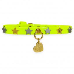 STARS COLLAR FLUO YELLOW...