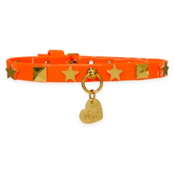 STARS & STUDS COLLAR FLUO...