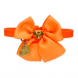 HEART BOW COLLAR FLUO...