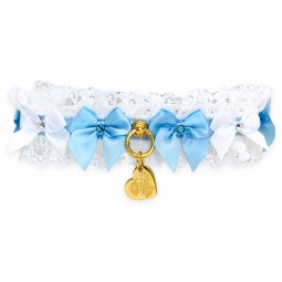 WHITE TRIMMING BOWS AZUL...