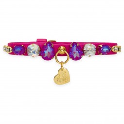 DIAMOND DROPS COLLAR FUXIA...