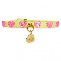 LOTUS PINK HEARTS COLLAR...