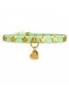 STARS COLLAR PISTACHIO ECOLEATHER/GOLD