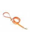 PLAIN LEASH FLUO ORANGE ECOPAINT/GOLD