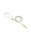 PLAIN LEASH PISTACHIO ECOLEATHER/GOLD