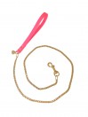 CHAIN LEASH FLUO FUXIA ECOPAINT/GOLD