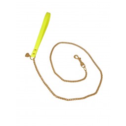 CHAIN LEASH FLUO YELLOW...