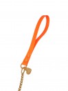 CHAIN LEASH FLUO ORANGE ECOPAINT/GOLD