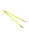 TWIN LEASH FLUO YELLOW ECOPAINT/GOLD