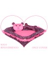 Only Cover of TEDDY LEOPARD BED FLUO FUXIA
