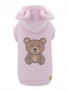 TEDDY BEAR NAILSTUDS HOODIE PINK