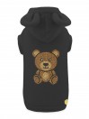 TEDDY BEAR NAILSTUDS HOODIE BLACK