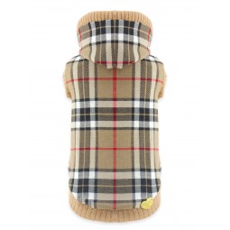 TARTAN BERRY COAT CAMEL