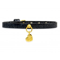 PLAIN COLLAR GLITTER BLACK...