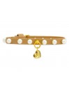 PEARLS COLLAR TWINE ECOLEATHER/GOLD