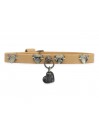 BLACK HEARTS COLLAR TWINE ECOLEATHER/GUNMETAL