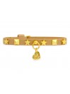 STARS & STUDS COLLAR TWINE ECOLEATHER/GOLD