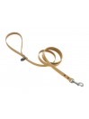 PLAIN LEASH TWINE ECOLEATHER/GUNMETAL