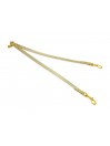 TWIN LEASH GLITTER PLATINUM ECOPAINT/GOLD