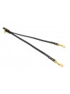 TWIN LEASH GLITTER BLACK ECOPAINT/GOLD