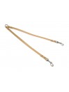 TWIN LEASH TWINE ECOLEATHER/GUNMETAL