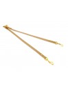 TWIN LEASH TWINE ECOLEATHER/GOLD
