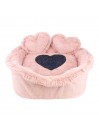 HEART LUREX FUR BED PINK