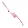 SIMPLE LEASH PINK ECOLEATHER/GOLD
