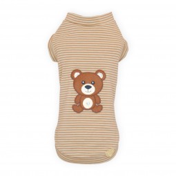 BEAR STRIPE BEIGE TSHIRT