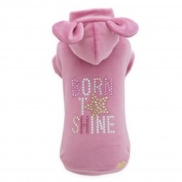 BORN TO SHINE HOODIE MAUVE