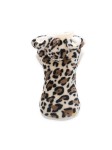 SOFT LEOPARD HOODIE CREAM
