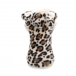 SOFT LEOPARD HOODIE CREAM