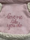 SHEARLING COAT OLD PINK