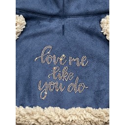 SHEARLING COAT COBALT