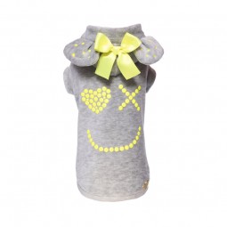 SMILEY HOODIE FLUO YELLOW